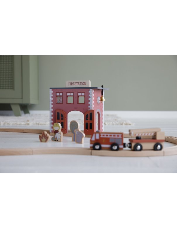 Caserne de pompiers en bois