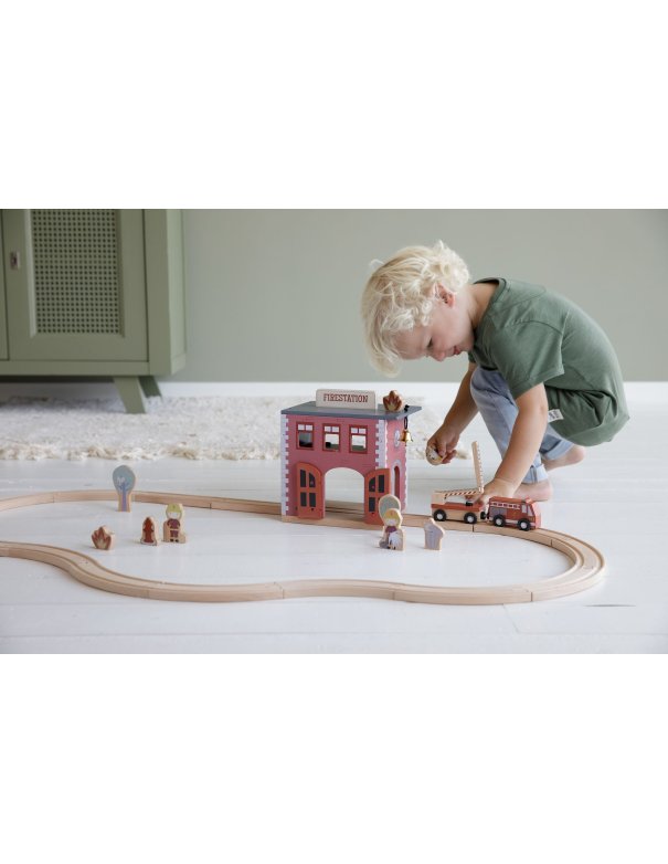 Caserne de pompiers en bois