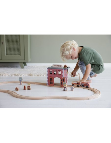 Caserne de pompiers en bois