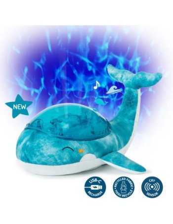 Baleine veilleuse musicale - BLEU