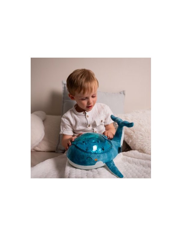 Baleine veilleuse musicale - BLEU