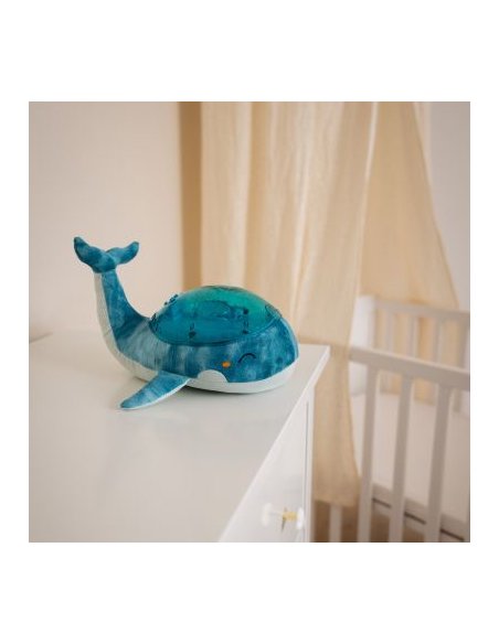 Baleine veilleuse musicale - BLEU