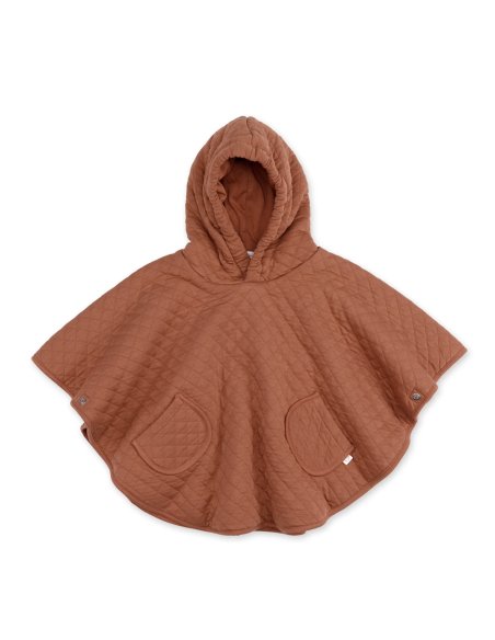 Poncho de voyage 9-36m QUILT - Brique (jersey + jersey) Bemini