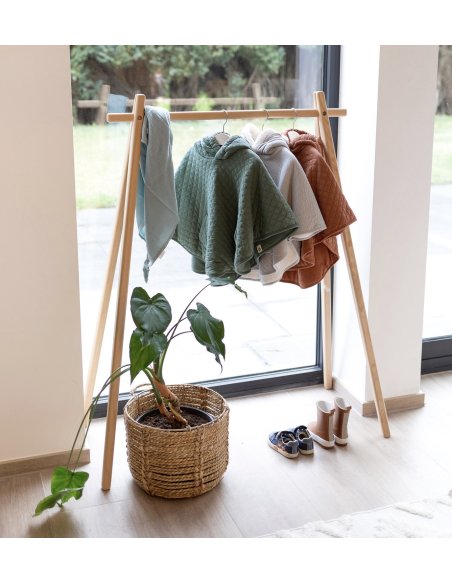 Poncho de voyage 9-36m QUILT - Brique (jersey + jersey) Bemini