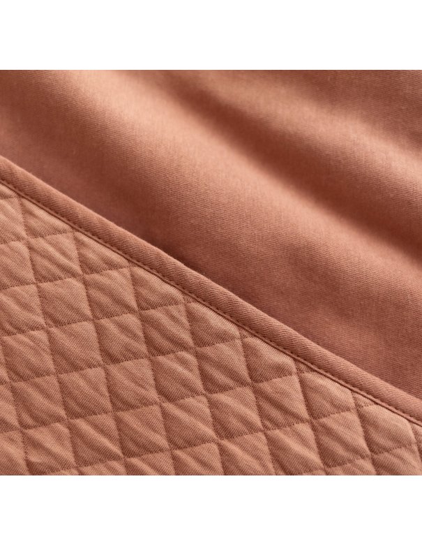 Poncho de voyage 9-36m QUILT - Brique (jersey + jersey) Bemini