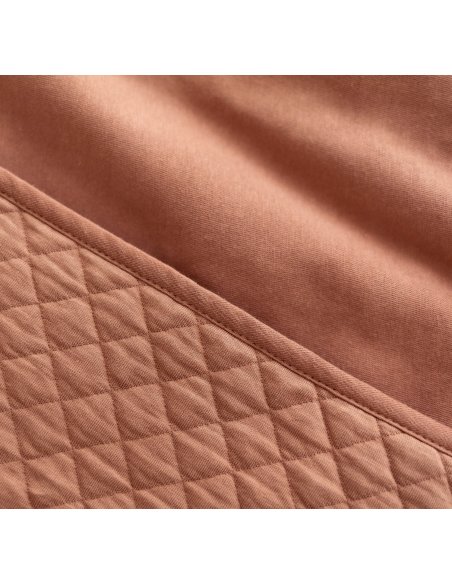 Poncho de voyage 9-36m QUILT - Brique (jersey + jersey) Bemini