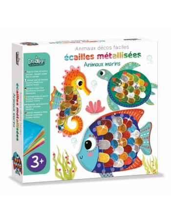 Animaux décos faciles, Ecailles métallisées "Animaux marins" crealign