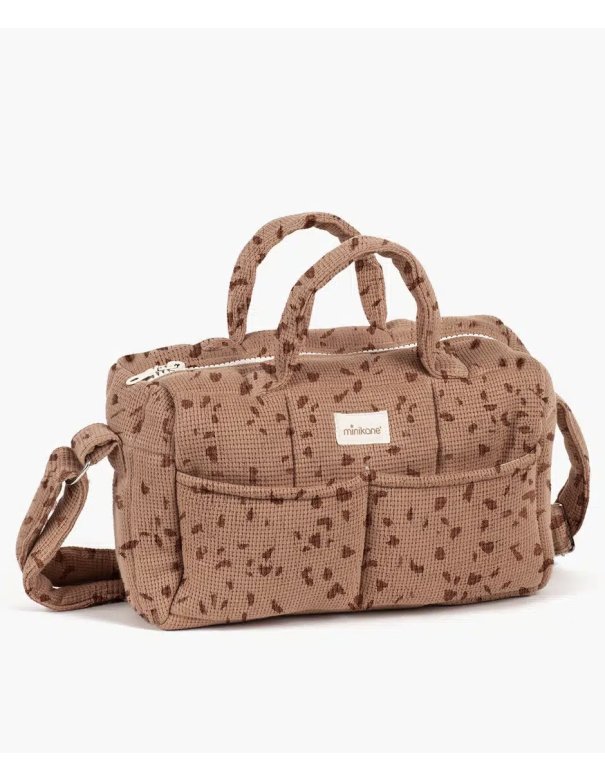 Sac à langer - Minikane poupée en maille Galet cassonade