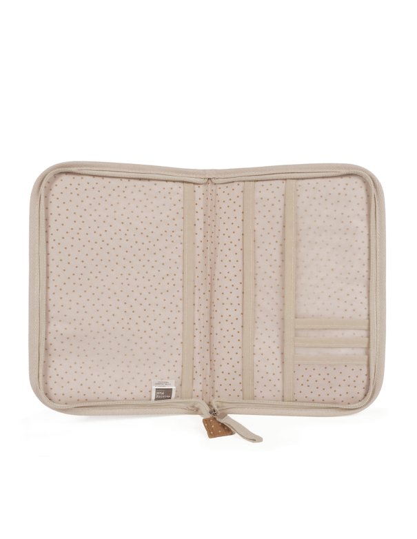 Protège carnet de santé pois POPPY - cannelle