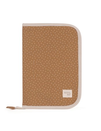 Protège carnet de santé pois POPPY - cannelle