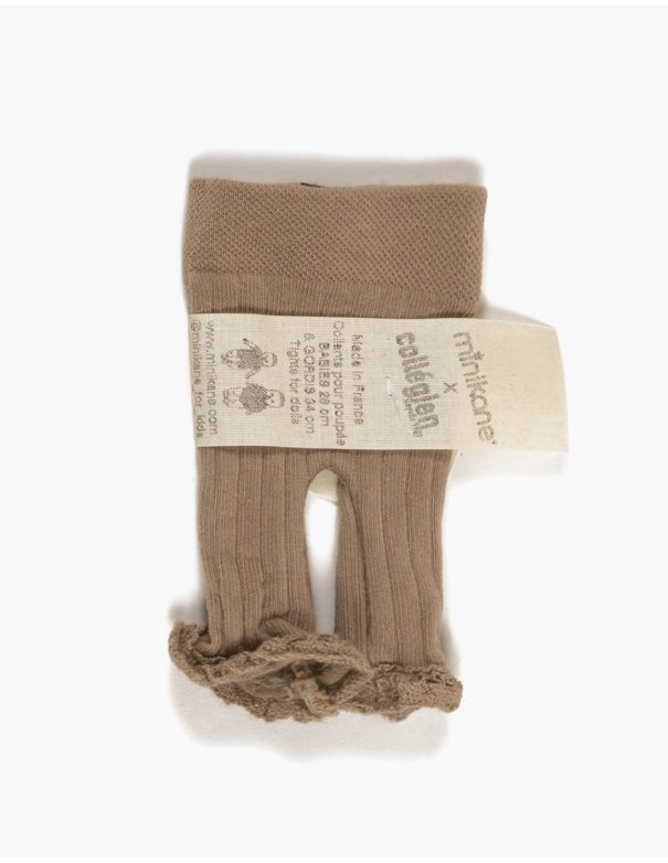 Collant- Minikane à volants sans pieds Chloé petite taupe