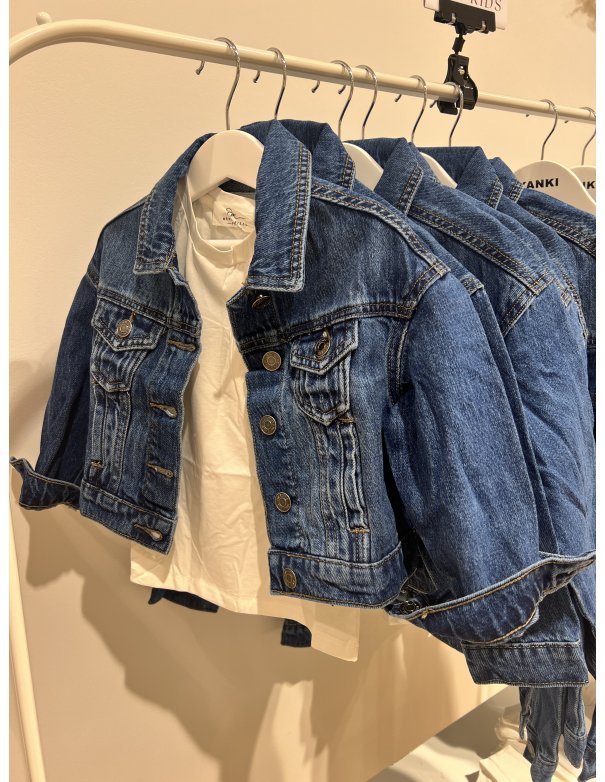 Veste en jean coeur brodé gold MUM/KIDS Veste en jean coeur brodé gold MUM/KIDS