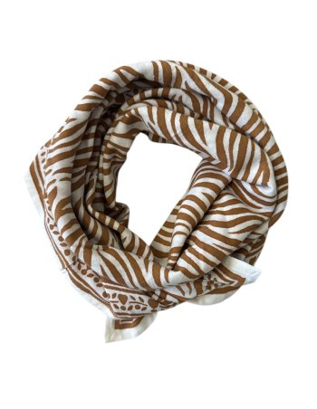 Foulard Adulte zèbre camel...