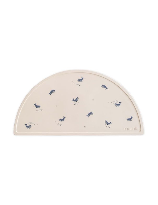 mushie Set de table silicone - Baleine
