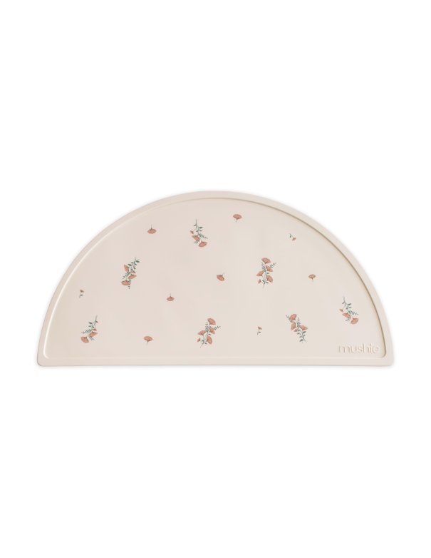 Set de table silicone - Pink flowers - Mushie