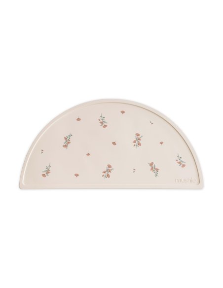 Set de table silicone - Pink flowers - Mushie