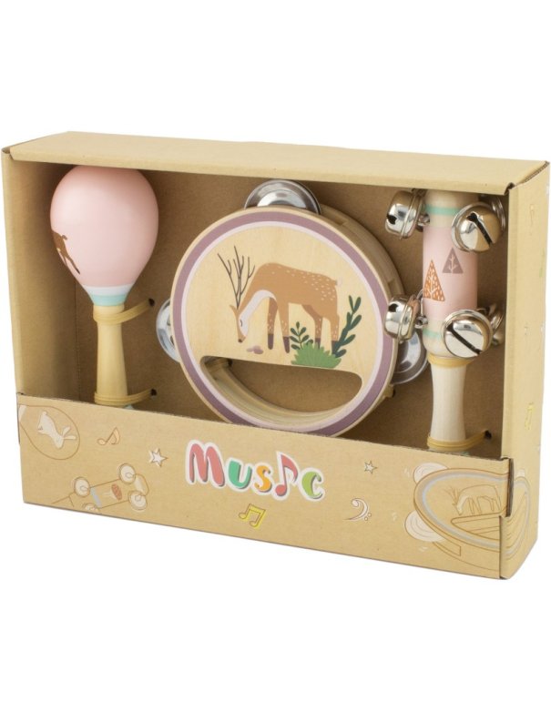 Coffret musical - instruments en bois...