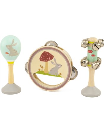 Coffret musical - instrument en bois - Lapin