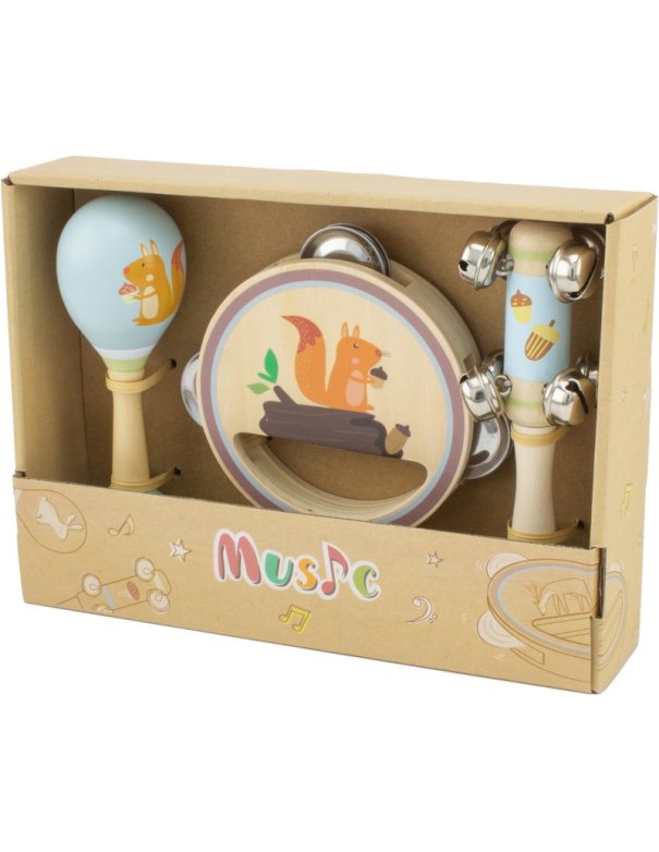 Coffret musical - instruments en bois - Ecureuil - Ulysse