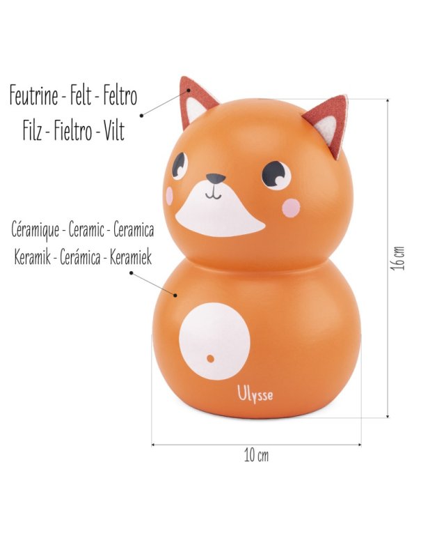 Tirelire en céramique - Renard Tirelire en céramique - Renard