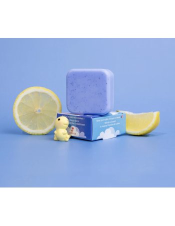 Savon Kindy mini bleu - parfum citron