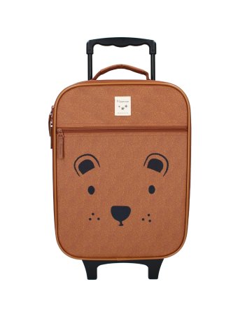 Valise à roulettes enfant rose - Coeur caramel  - Kidzroom 2