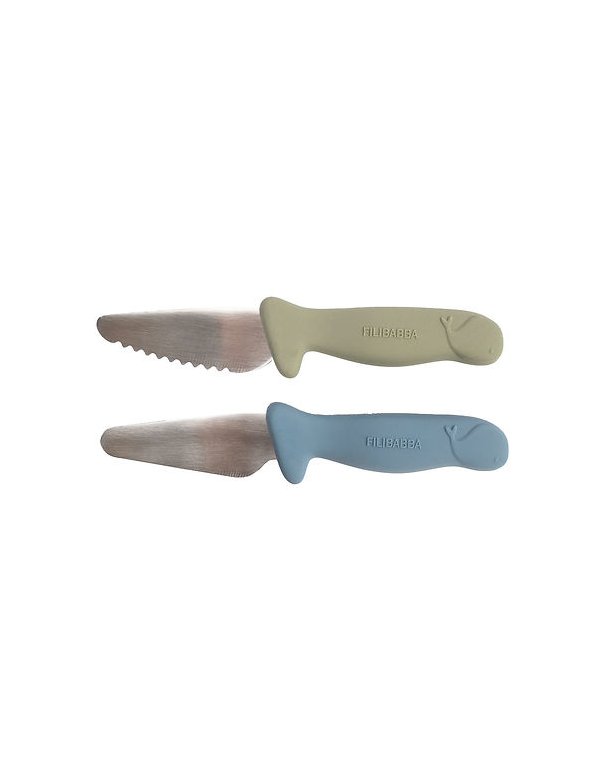 Couteaux d’apprentissage Pack de 2 - Bleu / vert
