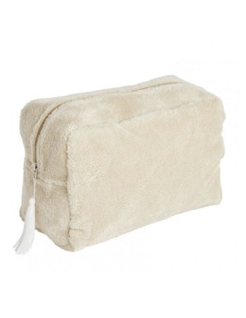 Trousse de toilette en éponge bambou - Biscuit