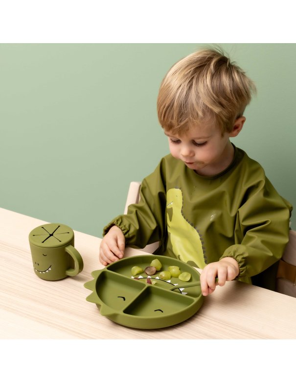 Assiette avec ventouse en silicone et...