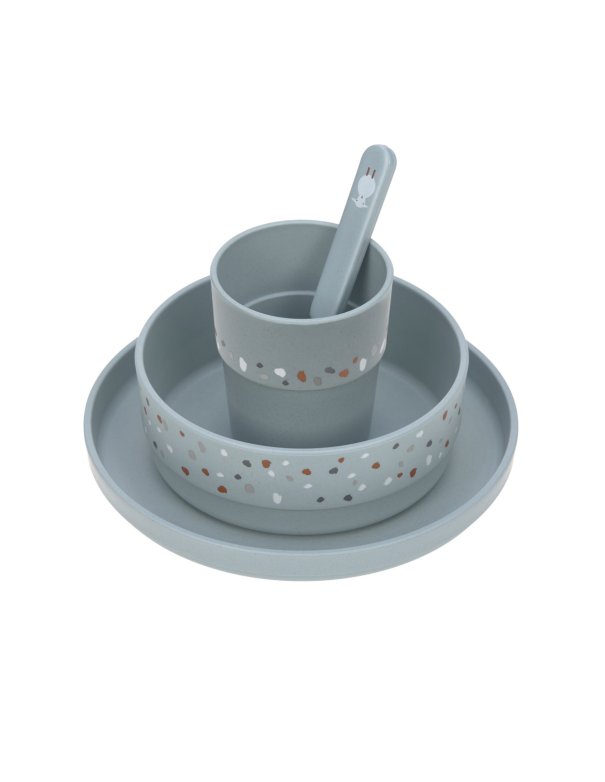 Coffret Repas Enfant (assiette, bol, tasse, cuillère) - Tiny