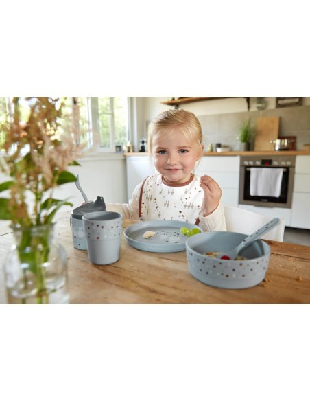 Coffret Repas Enfant (assiette, bol, tasse, cuillère) - Tiny