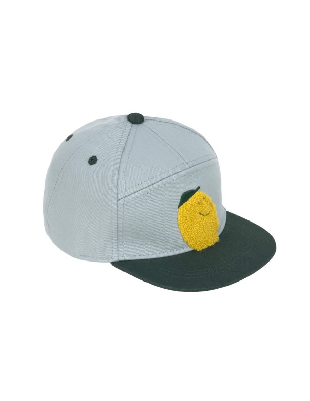 Casquette enfant - Little Gang - Citron - Bleu clair lassig