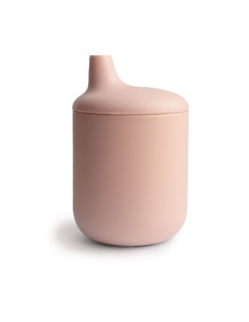 mushie Gobelet à bec en silicone - blush