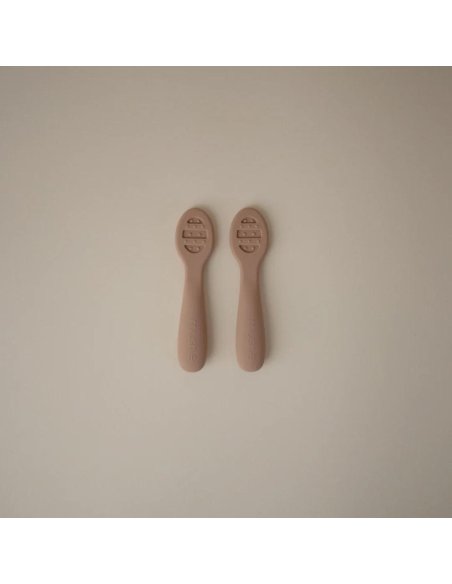 Première cuillère - set de 2 - Naturel - Mushie