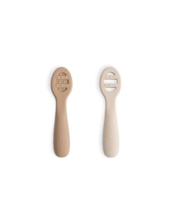 Première cuillère - set de 2 - Naturel - Mushie
