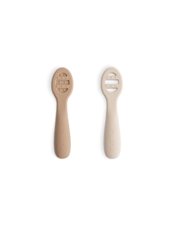Première cuillère - set de 2 - Naturel mushie
