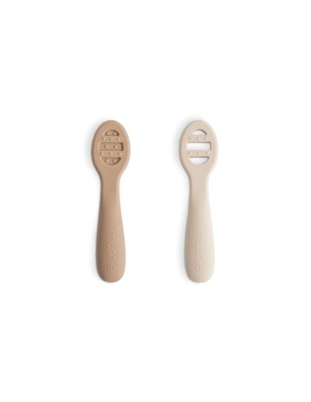 Première cuillère - set de 2 - Naturel - Mushie