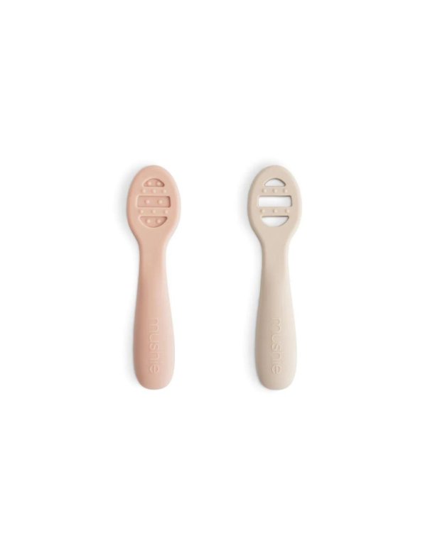 mushie Première cuillère - set de 2 - Blush