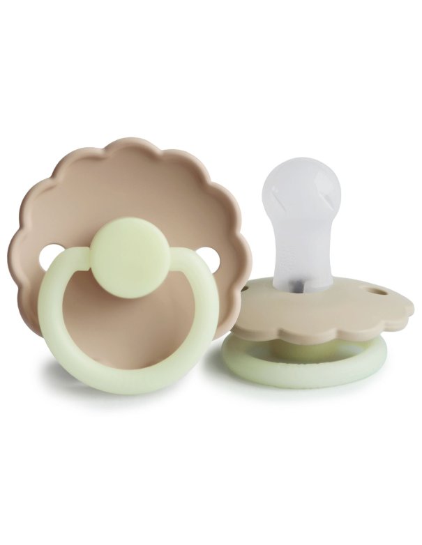 Tétine FRIGG Daisy night - Naturel - Taille 1 (silicone)