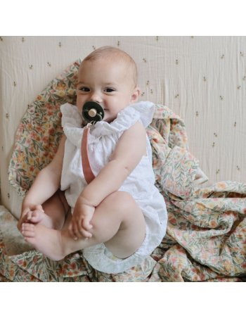 Lange gaze de coton 120 x 120 cm - Pastel blooms mushie 2