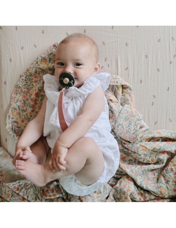 Lange gaze de coton 120 x 120 cm - Pastel blooms - Mushie