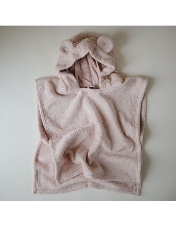 Poncho de bain ours - blush - Mushie