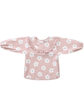 Bavoir tablier froufrou imperméable fleurs - BB&Co