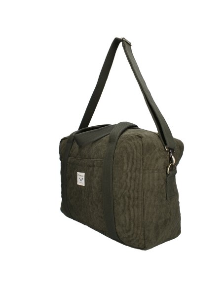 Sac à langer (avec matelas à langer) – Velours côtelé kaki -