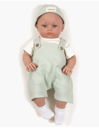 Bambinis – Minikane Ensemble salopette Antonin en double gaze 2