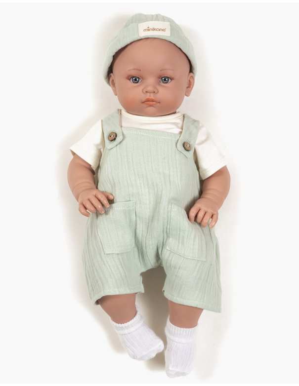 Bambinis – Minikane Ensemble salopette Antonin en double gaze