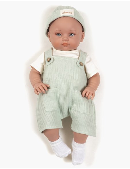 Bambinis – Minikane Ensemble salopette Antonin en double gaze