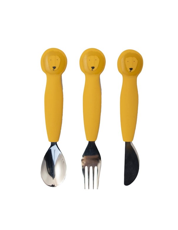 Couverts en silicone pack de 3 - Lion