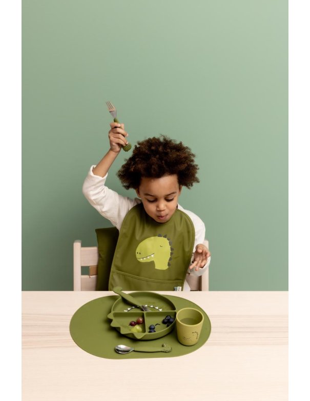 Couverts en silicone pack de 3 - Dino...