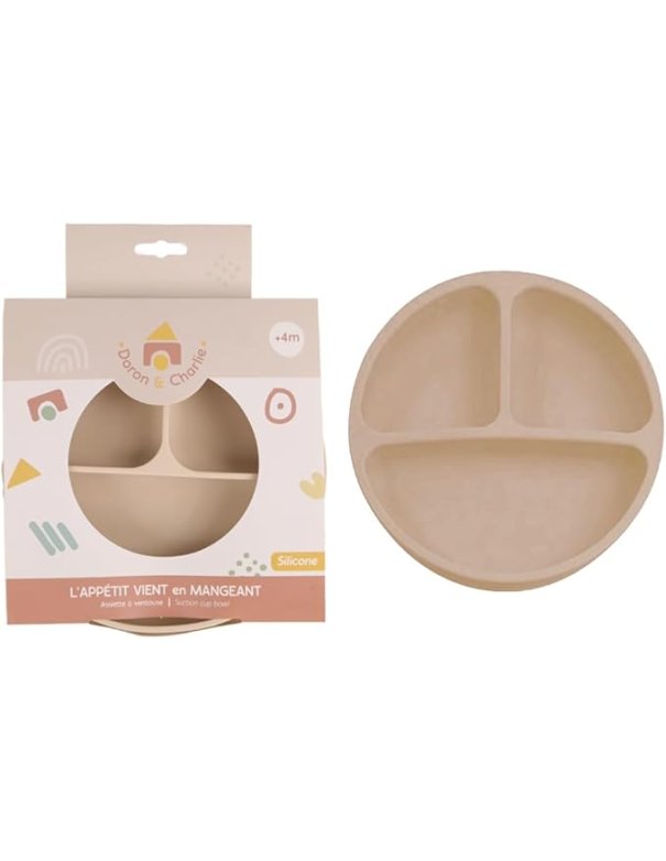 Assiette silicone compartimentée à... Assiette silicone compartimentée à...